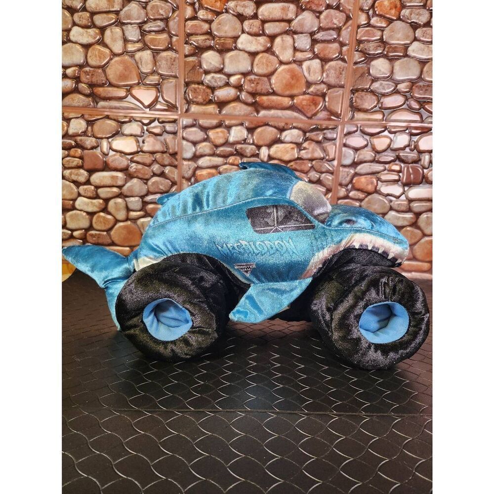 Monster Jam Megalodon Shark Monster Truck Plush 17" Jumbo #A29